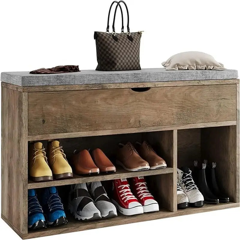 Storage Bench Storage Cabinet - 11.8D x 39.3W x 22.4H