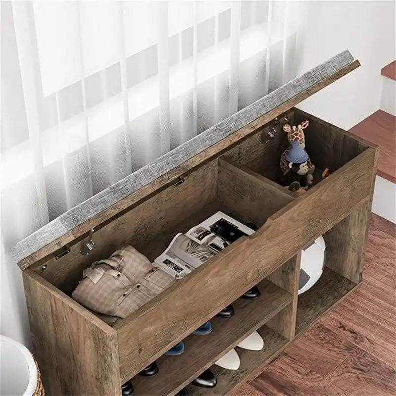 Storage Bench Storage Cabinet - 11.8D x 39.3W x 22.4H