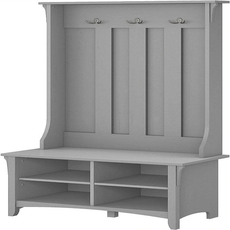 Bush Business Furniture Salinas Hall Tree with Shoe Bench - 15.75D x 31.73W x 68.11H