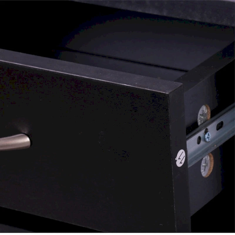 Three In One Combination Model Gate Cabinet with Shoe cabinet+Hang shelf+ Mirror, Black