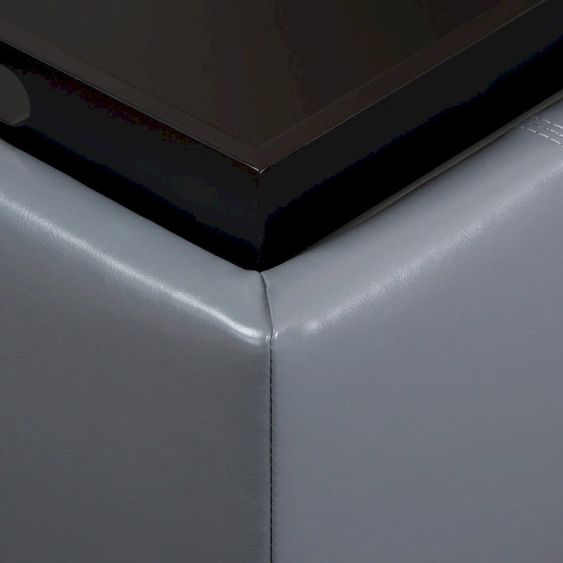 Modern Upholsteredoe Storage Bench Ottoman