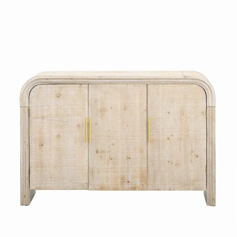 47.2W Sideboard with Gold Handles and Adjustable Dividers - N/A