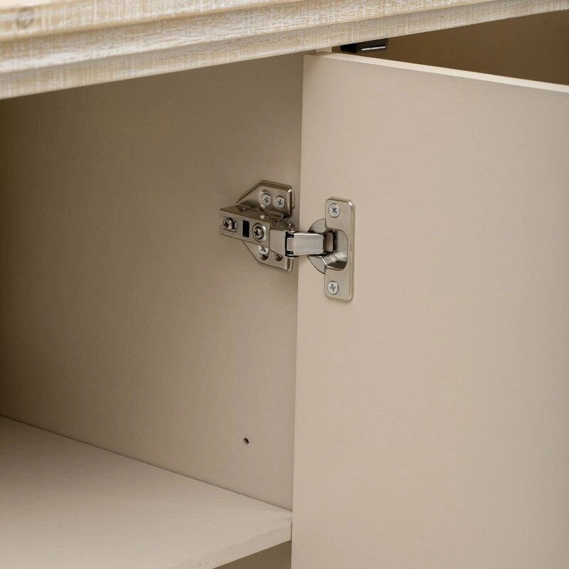 47.2W Sideboard with Gold Handles and Adjustable Dividers - N/A