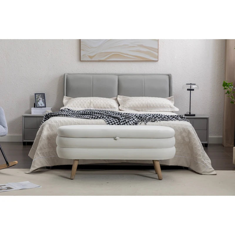 Storage Bench Bedroom Bench With Wood Legs