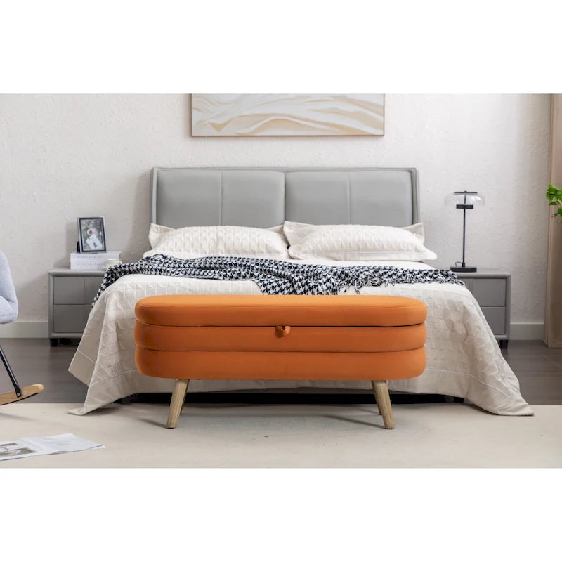 Storage Bench Bedroom Bench With Wood Legs