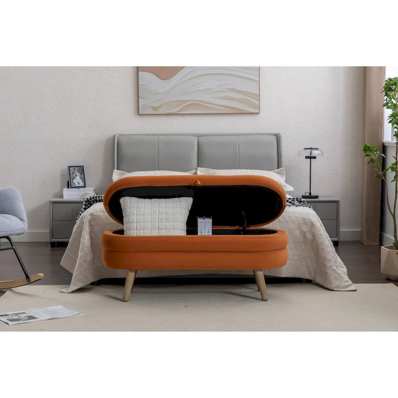 Storage Bench Bedroom Bench With Wood Legs