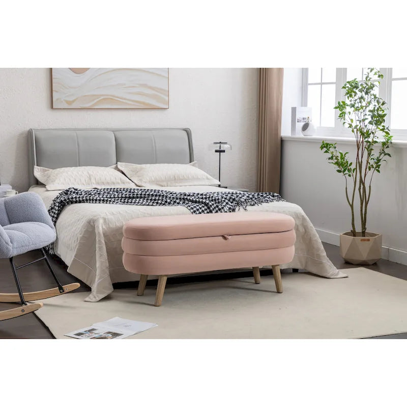 Storage Bench Bedroom Bench With Wood Legs