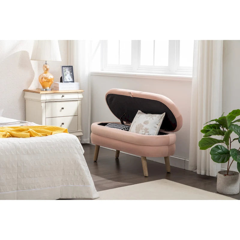 Storage Bench Bedroom Bench With Wood Legs