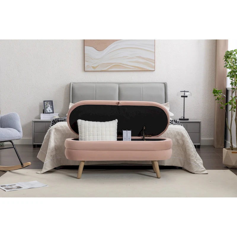 Storage Bench Bedroom Bench With Wood Legs