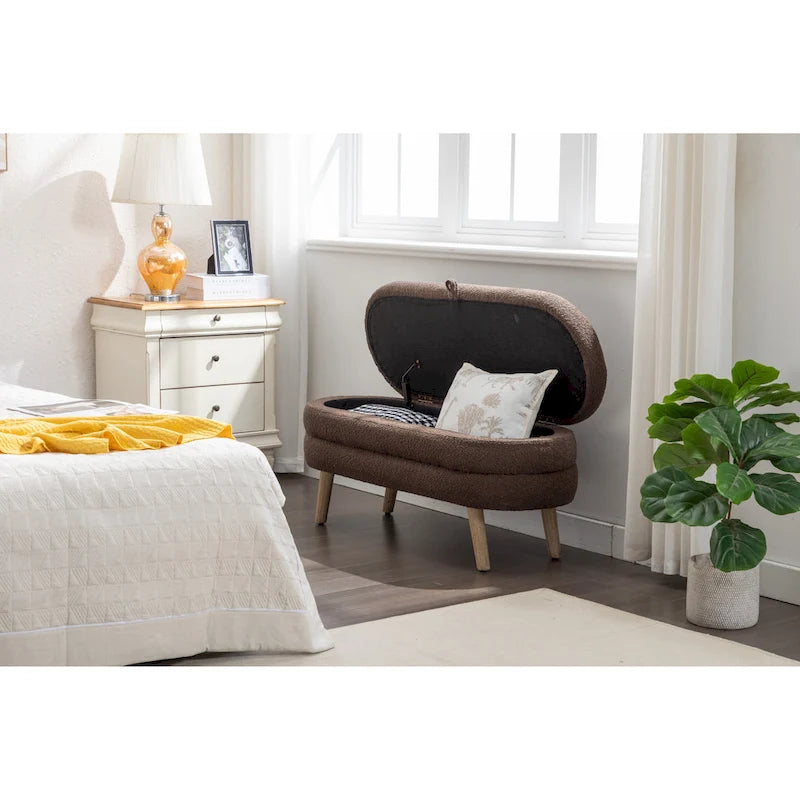 Storage Bench Bedroom Bench With Wood Legs
