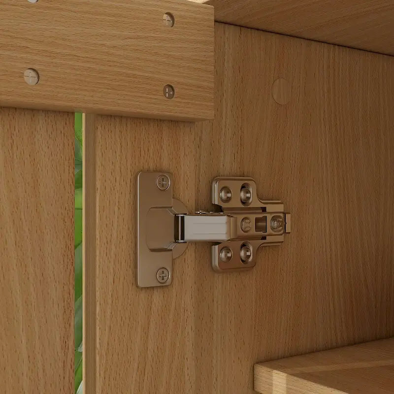 Functional Hallway Storage Ensemble with Houndstooth Cushion Bench