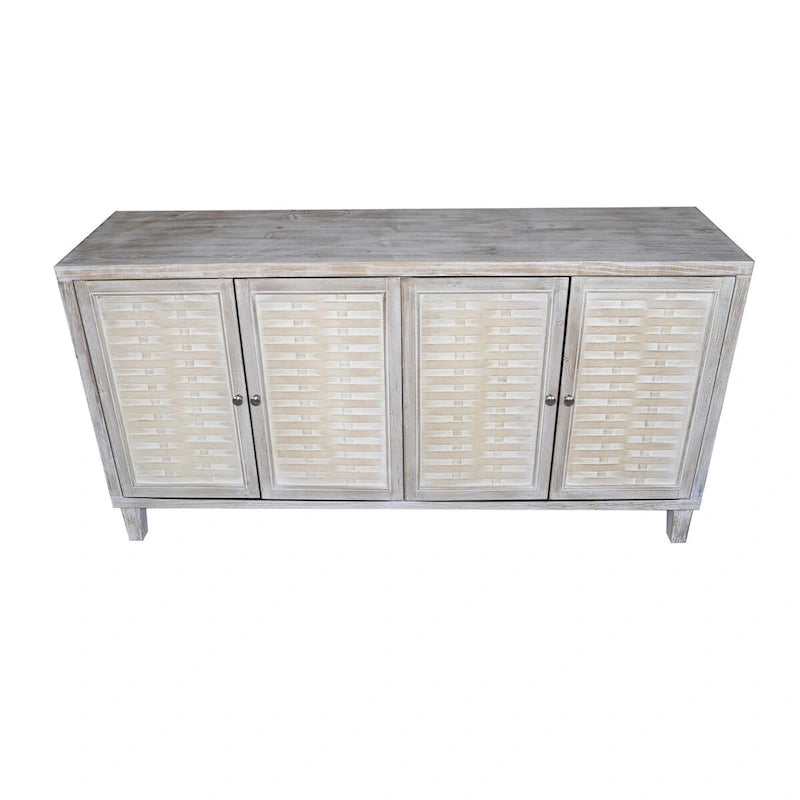 Accent Cabinet 4 Door Wooden Cabinet Sideboard Buffet Server Cabinet Storage Cabinet, for Living Room, Entryway
