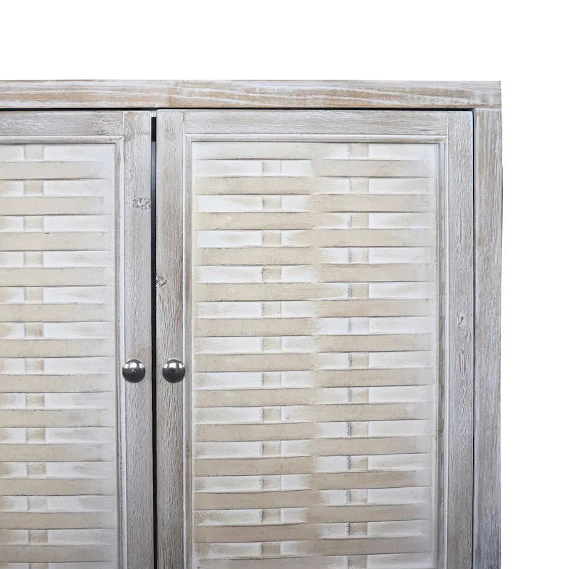 Accent Cabinet 4 Door Wooden Cabinet Sideboard Buffet Server Cabinet Storage Cabinet, for Living Room, Entryway