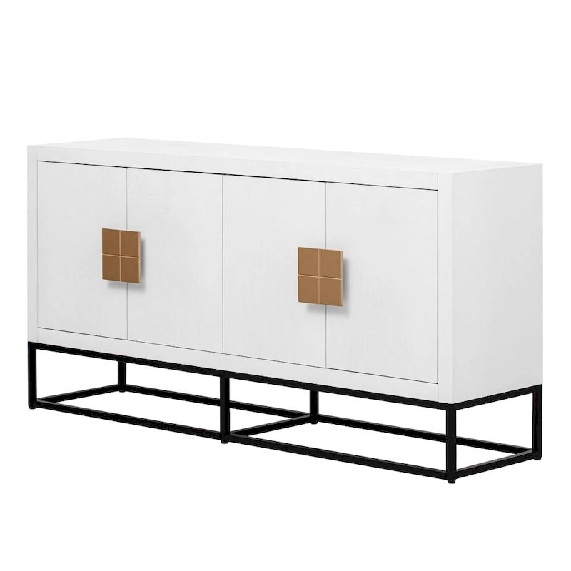 Light Luxury Designed Cabinet with Unique Support Legs and Adjustable Shelves