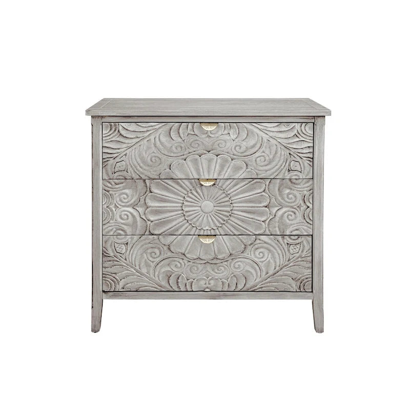 3 Drawer Cabinet, American Furniture, Suitable for Bedroom, Living Room, Study