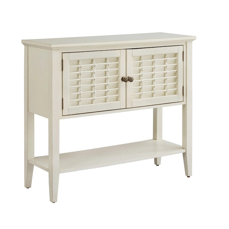 Trani White Finish 2-Door Console Table by iNSPIRE Q Classic