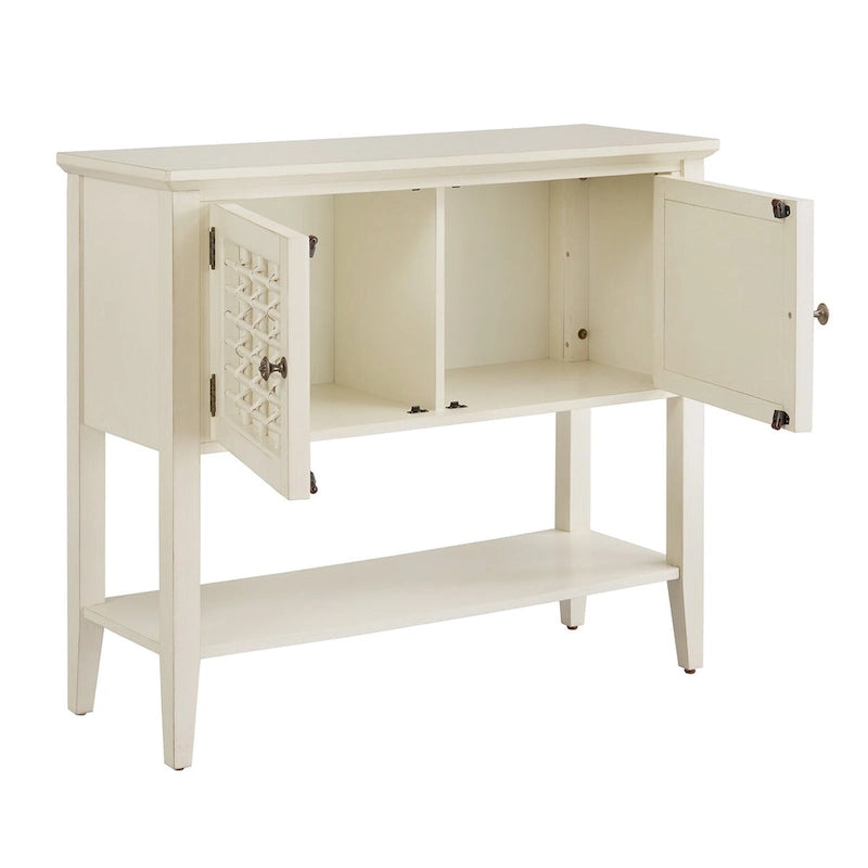 Trani White Finish 2-Door Console Table by iNSPIRE Q Classic