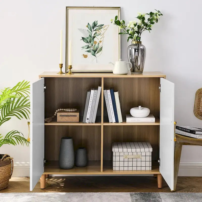 Comfortable Modern Storage Cabinet with Adjustable Shelves