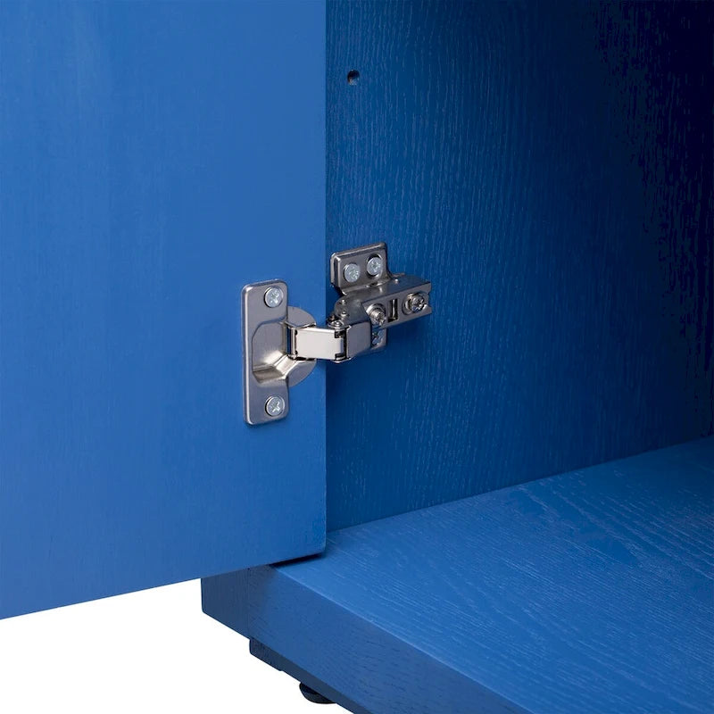 63 Four-Door Sideboard with Adjustable Shelves for Hallway Entryway Living Room