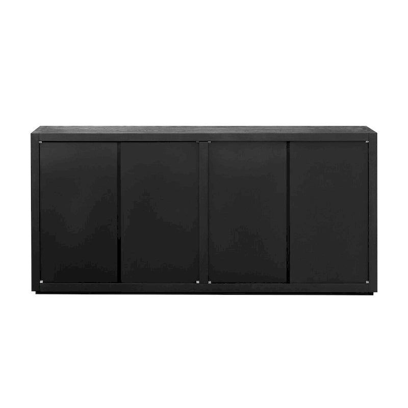 63 Four-Door Sideboard with Adjustable Shelves for Hallway Entryway Living Room