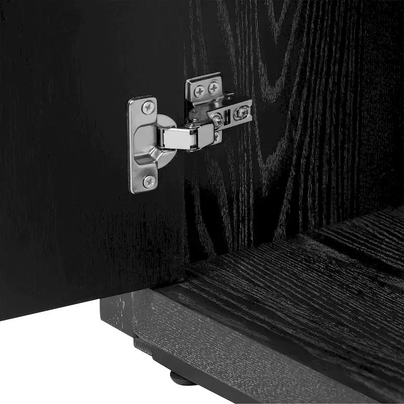 63 Four-Door Sideboard with Adjustable Shelves for Hallway Entryway Living Room