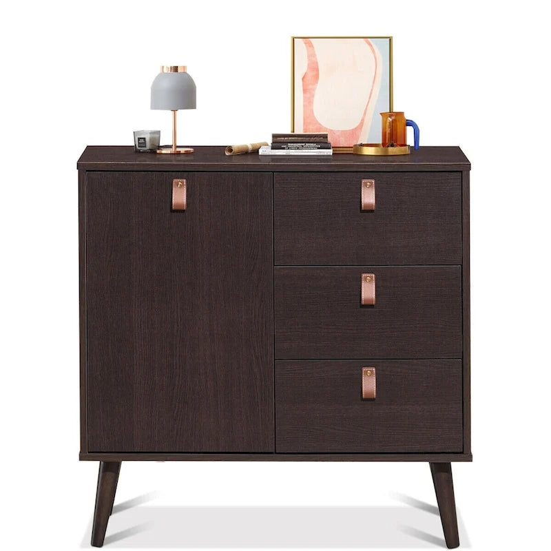 3-drawer Sideboard Storage Display Cabinet