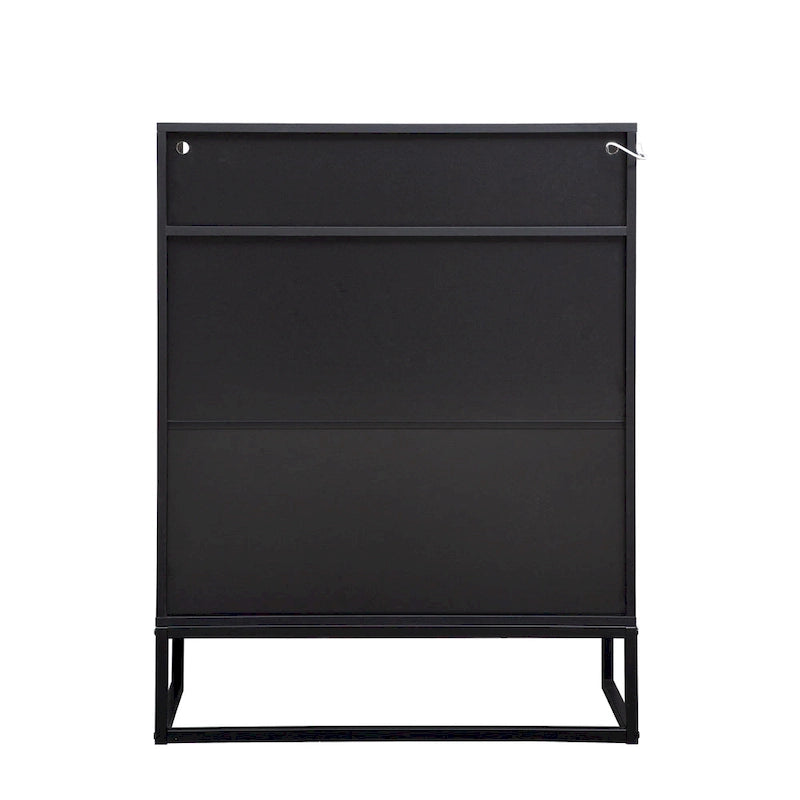 12 Pairs Shoe Storage Cabinet with Adjustable Shelves