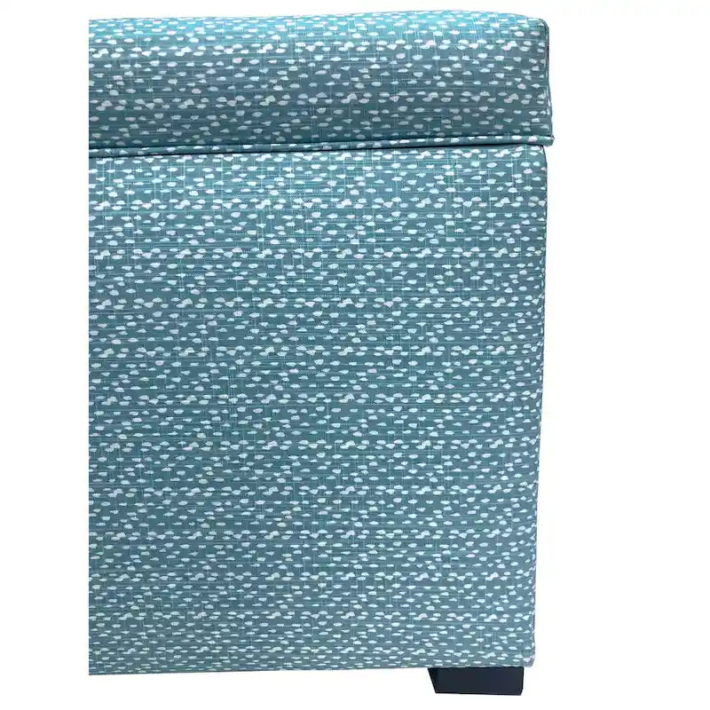 Transitional Upholstered Living Room Storage Bench