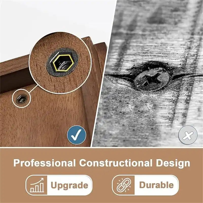 Bench 2-Tier Wood Heavy Duty - 11.81D x 31.5W x 16.54H