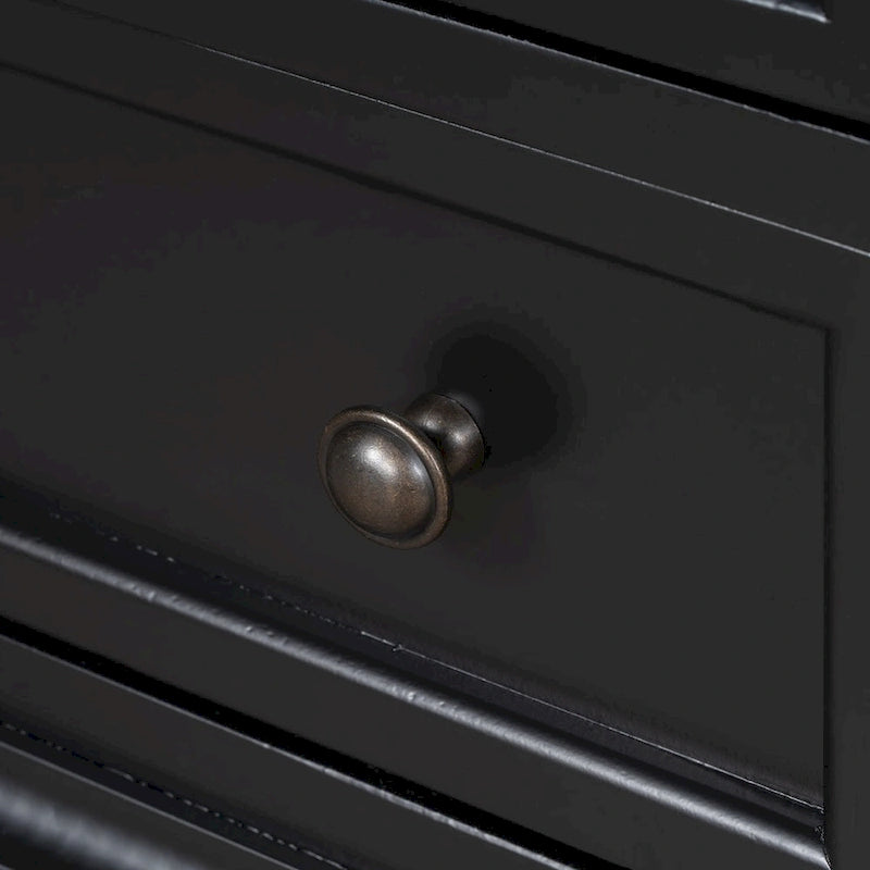 3-Drawer Storage Wood Cabinet, End Table with Pull out Tray