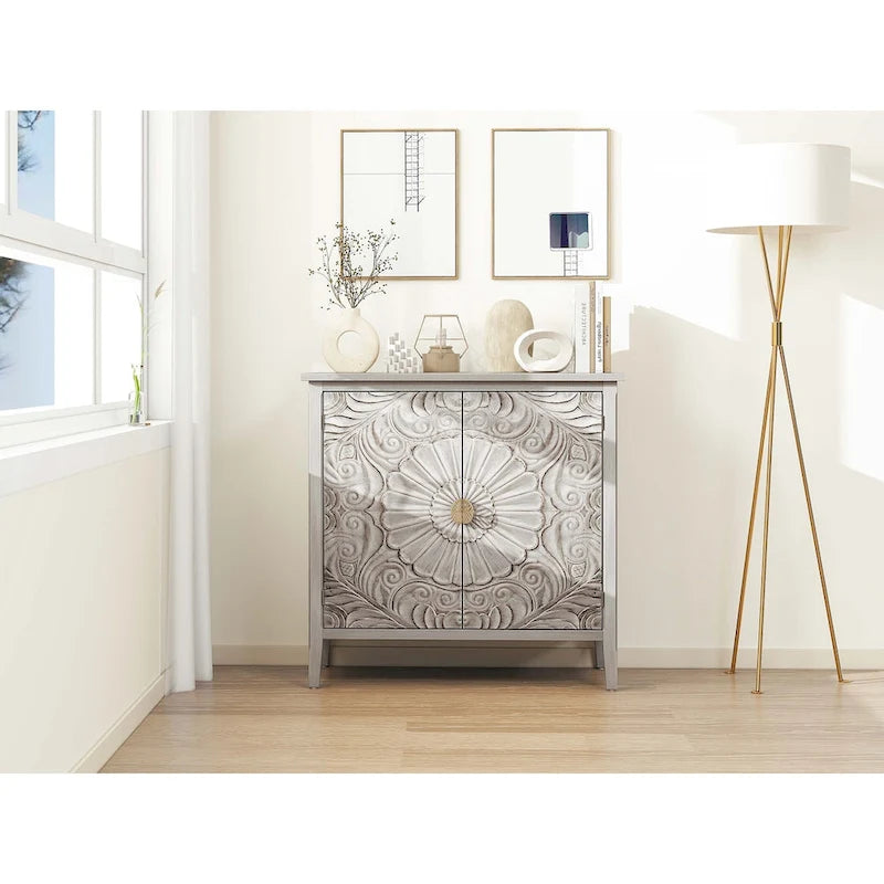 2 Door Cabinet, American Furniture, Suitable for Bedroom, Living Room, Study