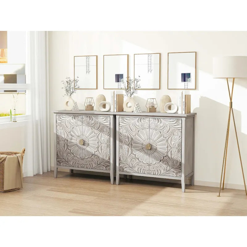 2 Door Cabinet, American Furniture, Suitable for Bedroom, Living Room, Study