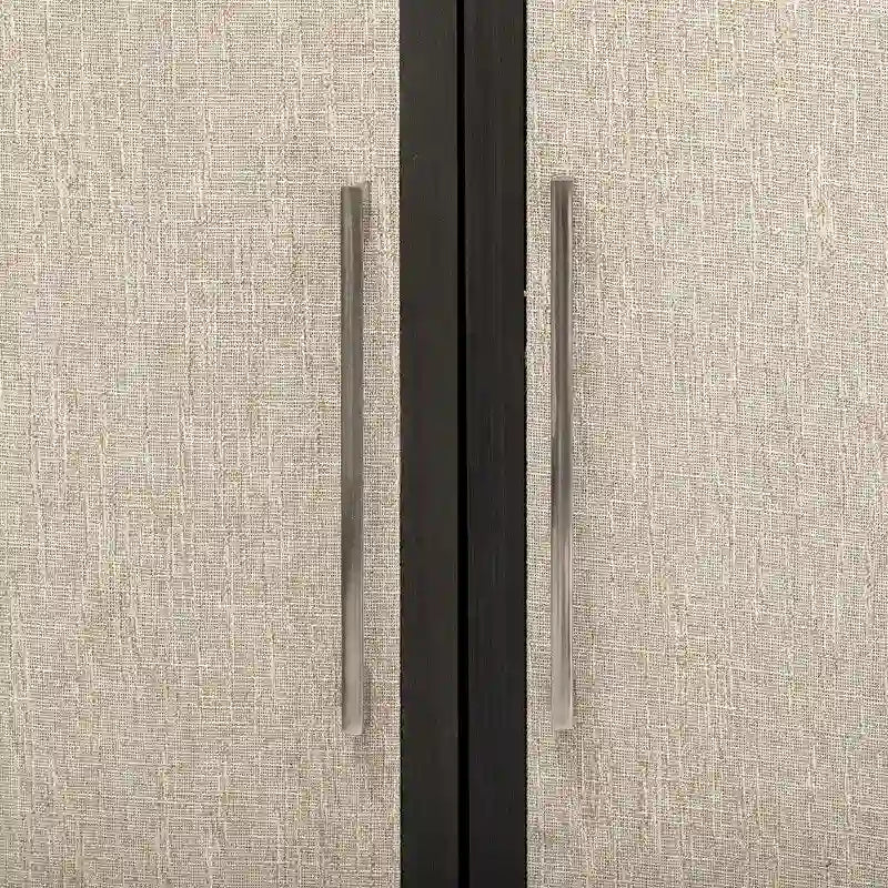 Light Luxury Style Cabinet with Four Linen Cabinet Doors,Suitable for Living Room,Study Room,Entrance