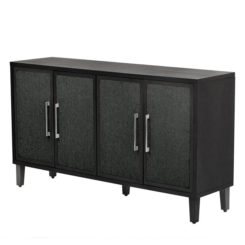 Light Luxury Style Cabinet with Four Linen Cabinet Doors,Suitable for Living Room,Study Room,Entrance
