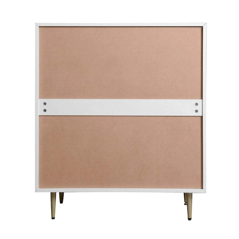 Wooden Tall 4 Drawer Dresser