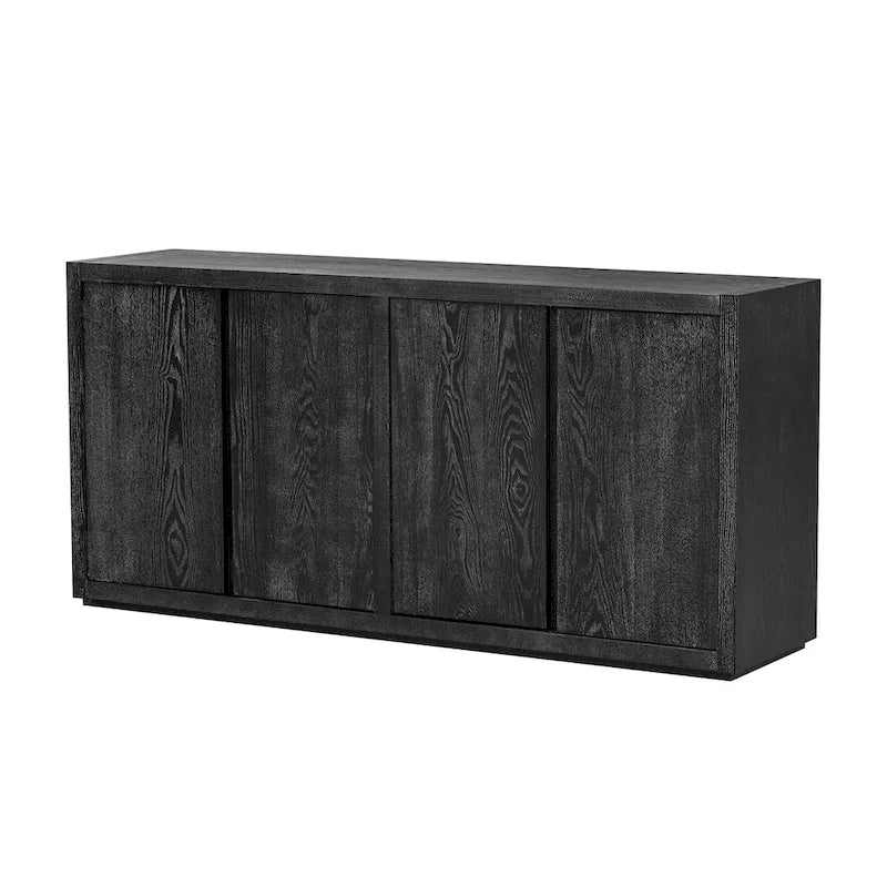 Distinctive Features of a Four-Door Cabinet Sideboard with Ash Veneer suitable for Hallway, Entryway, Living Room
