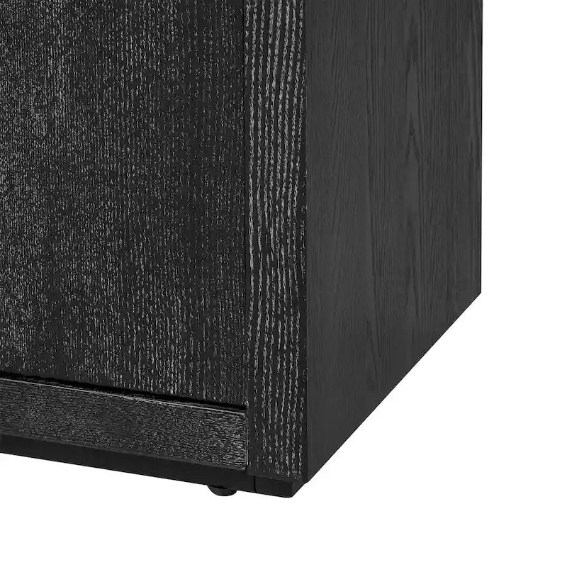 Distinctive Features of a Four-Door Cabinet Sideboard with Ash Veneer suitable for Hallway, Entryway, Living Room