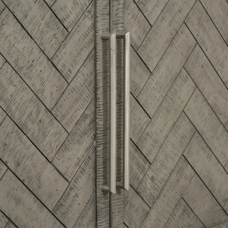 Storage Cabinet Sideboard with MDF+Pine veneer , Adjustable Shelves, Suitable for Living Rooms, Entrance and Study Rooms