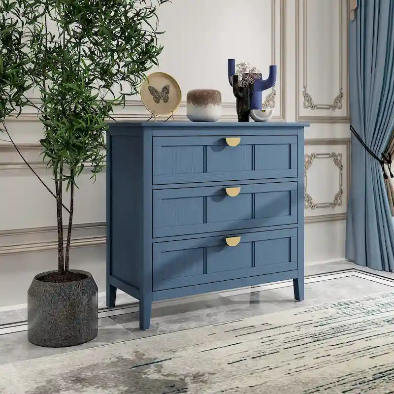 3 Drawer Cabinet, American Furniture,Suitable for bedroom, living room, study