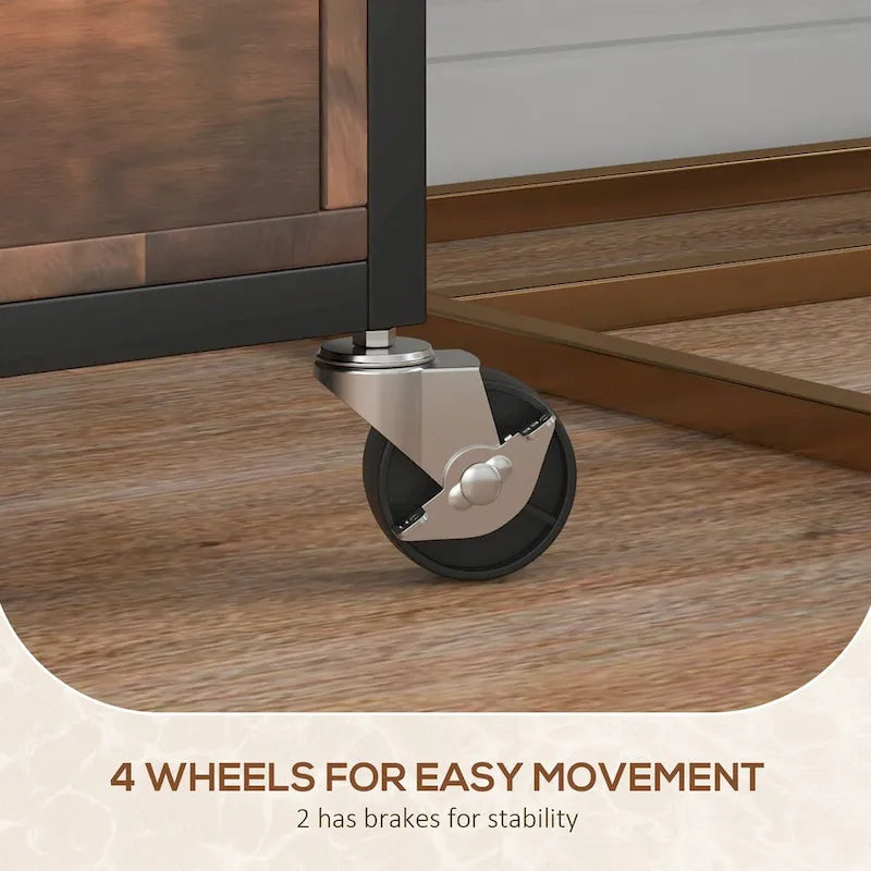 2 Drawer Mobile File Cabinet