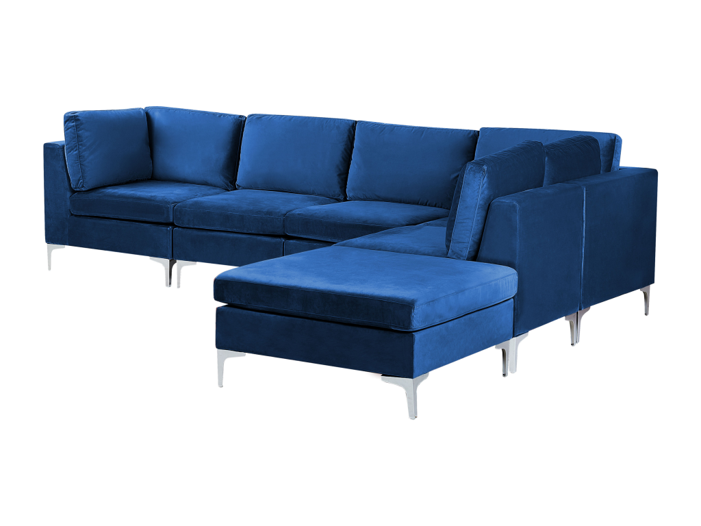 Blue Velvet Sofa - dlz1766579927791