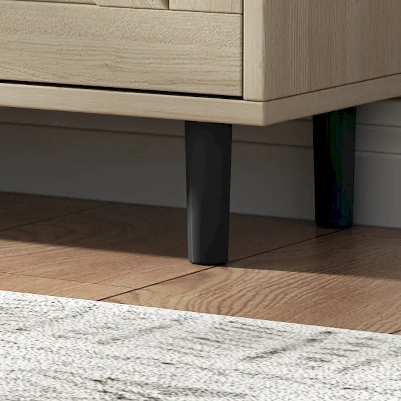 Shoe Storage Cabinet with Barn Door Design,Shoe Organizer with 2 Flip Drawers,Freestanding Shoe Rack Cabinet with Open Storage