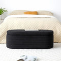 End of Bed Bench with Storage Upholstered Sherpa Large Bench Ottoman Shoe Stool Long Bench Window Sitting Toy Storage Bench