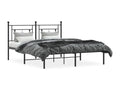 Black Metal Bed Frame, 160 x 200 cm