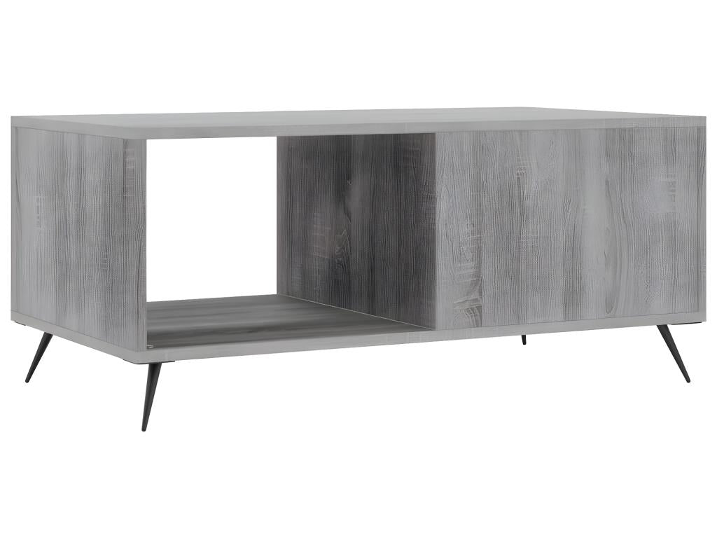 Gray Engineered Wood Coffee Table, 90 x 50 x 40 cm