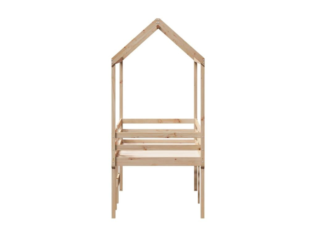 Brown Pine Wood Mattress, 75 x 190 cm - dlz1766579942558