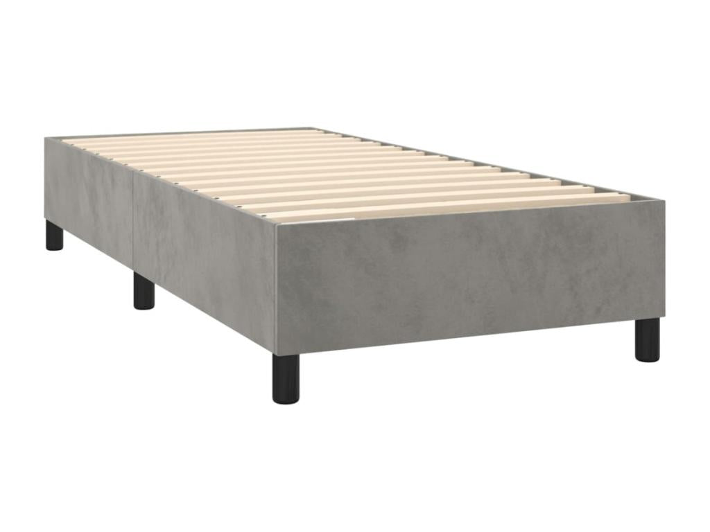 Gray Velvet Mattress, 90 x 190 cm - dlz1766579639031