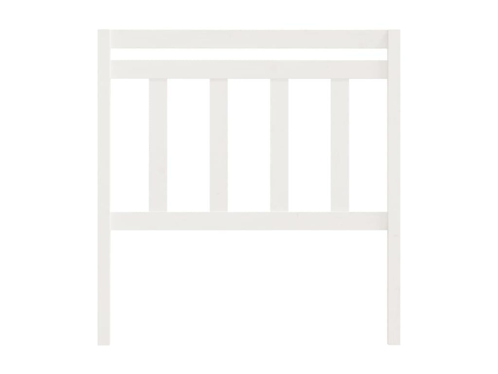 White Solid Wood Bed, 106 x 4 x 100 cm