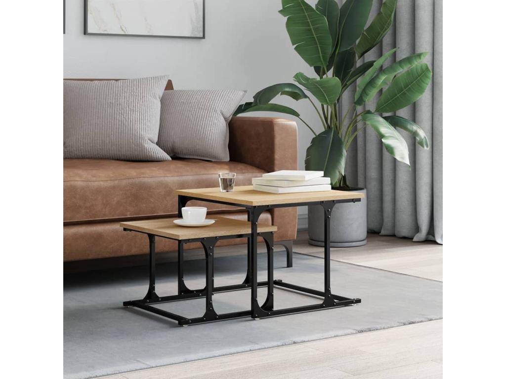 Brown Engineered Wood Coffee Table