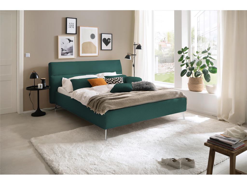 Green Velvet Bed